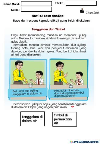 Unit 16 : Sains dan Kita