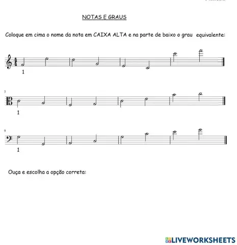 Notas e graus mib 3 e mia7