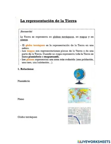 Representaciones de la tierra