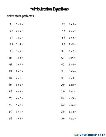 Mulpilcation Activity