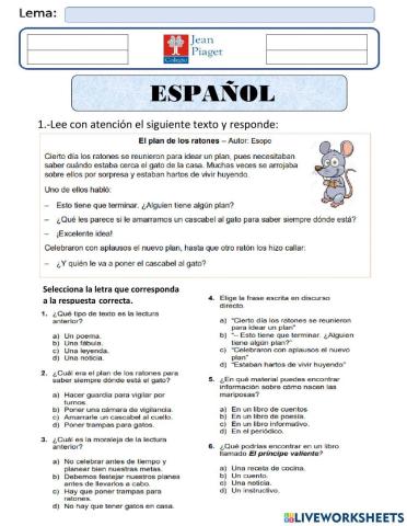 Comprensión lectora