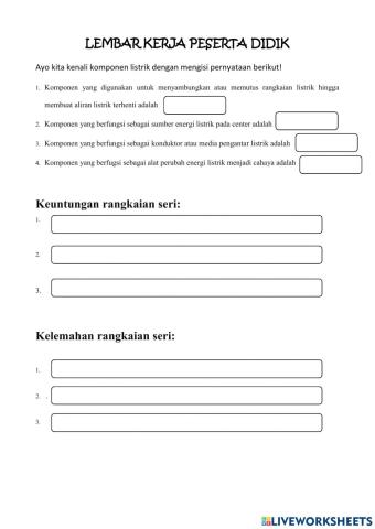 Komponen Listrik dan fungsinya