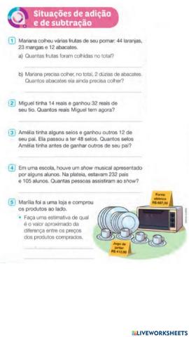 Atividade de matemática