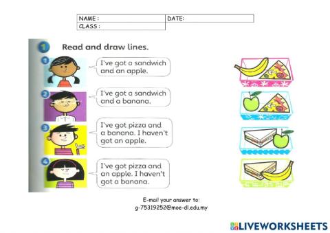 Lunchtime - textbook 47