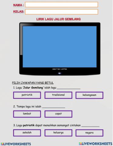 Lagu jalur gemilang