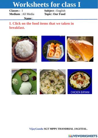1st eng our food 1 by VijayGundu