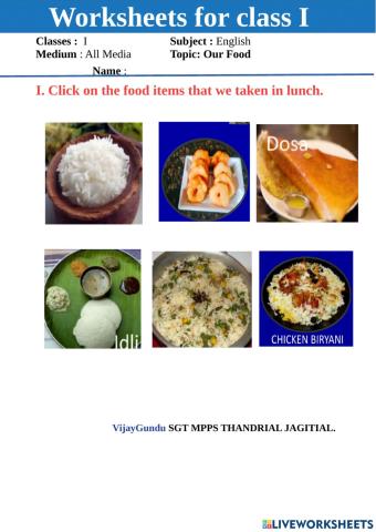 1st eng our food 2 by VijayGundu