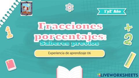 Fracciones y porcentajes