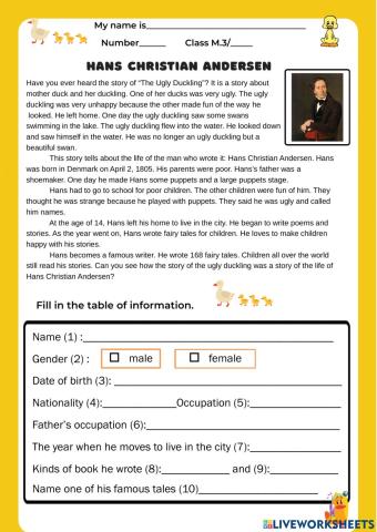 Hans Christian Andersen