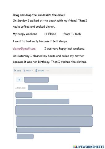 Weekend email drag and drop 2