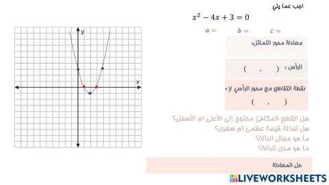 المعادلات التربيعية