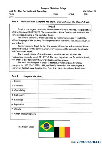 Thai Festival worksheet 5