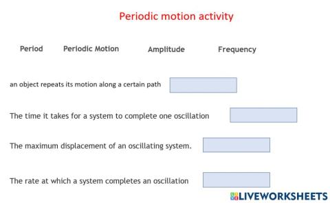Periodic motion