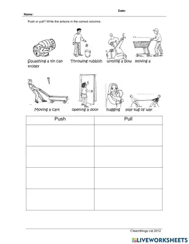 Forces and Movements
