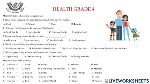 Healthy Family (Unit 3)