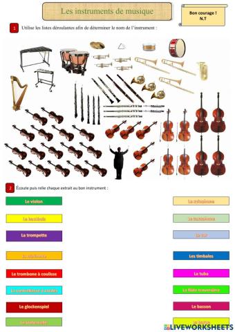 Les instruments de l'orchestre