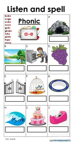 Words with 'a-e' in them