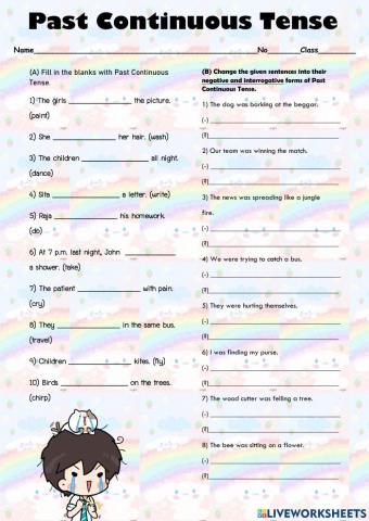 Past Continuous Tense