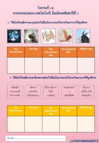 ใบงานที่ 12 ม.1