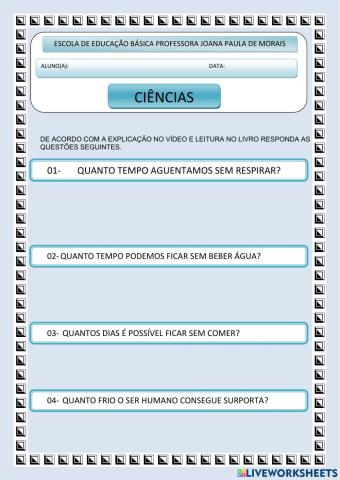 Limites do corpo humano