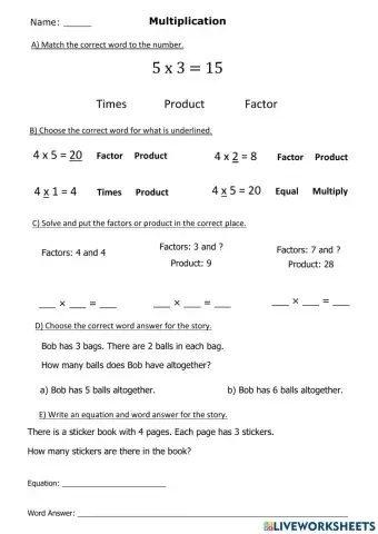 G3 Multiplication w1