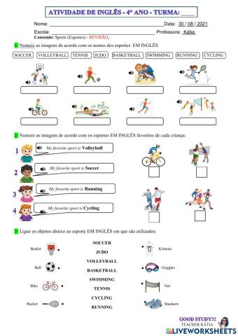 4° ano - INGLÊS - 30-08-21