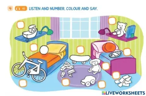 Toys-listen and number