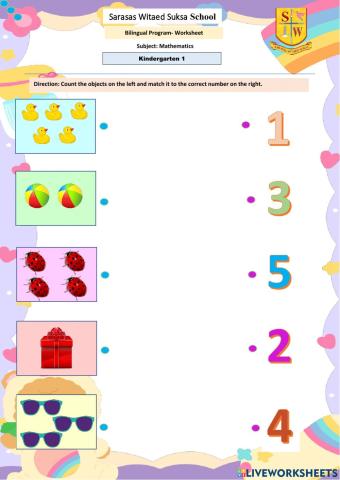 Matching Objects to Numbers