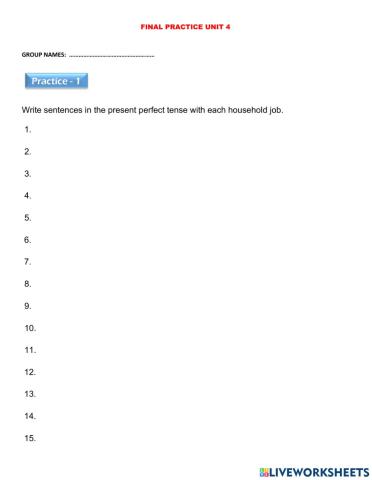 Practice unit 4