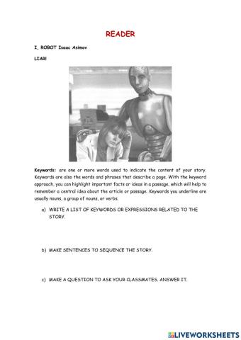 Senior 5 - reader i, robot - liar!