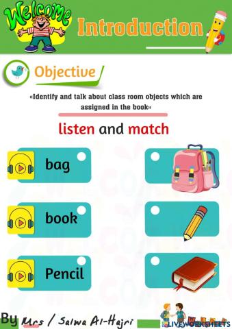 Things in the classroom