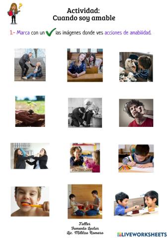 Act: cuando soy amable