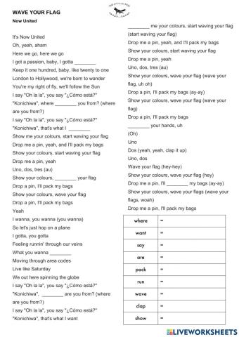 Now united wave your flags