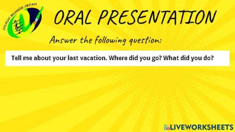 Oral presentation