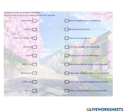 IBA-311 H2-atajos de teclado en Windows