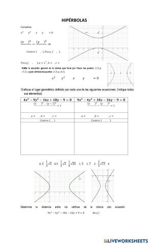 Hipérbolas