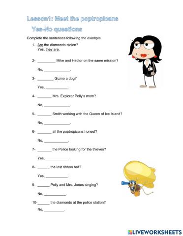 Poptropicans: Questions