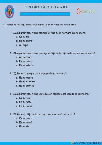 Relaciones de parentesco