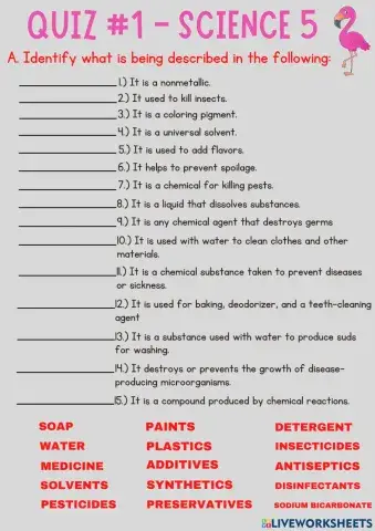 Useful materials at home