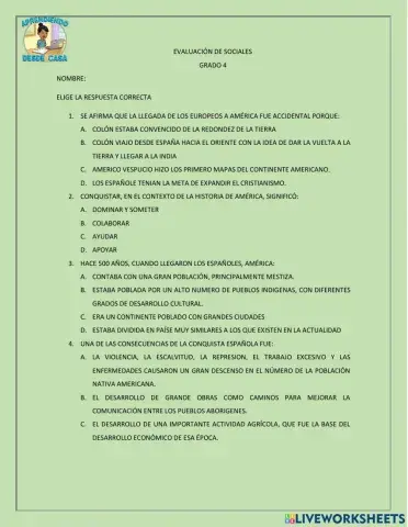 Evaluacion de soicales culturas prehispanicas colombianas y la colonia