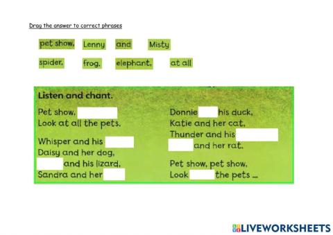 Supermind Year 1 Page 34 PEt SHow