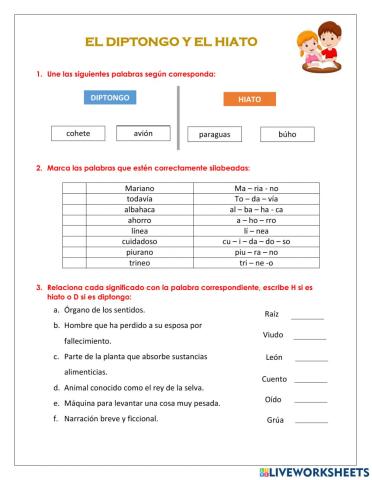 Diptongo y hiato