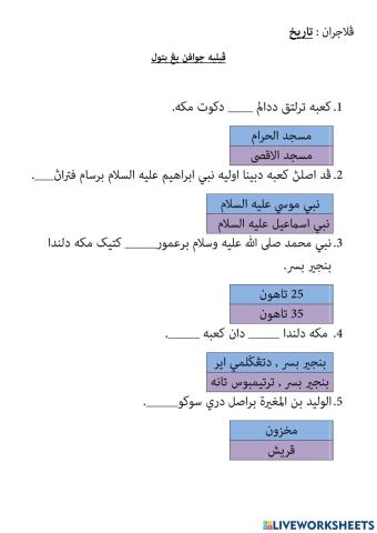 Pelajaran Tarikh islam