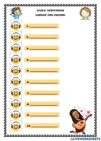 Listen: Daily activities