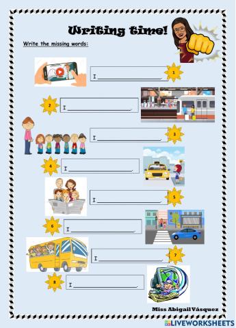 Writing - Daily activities 2