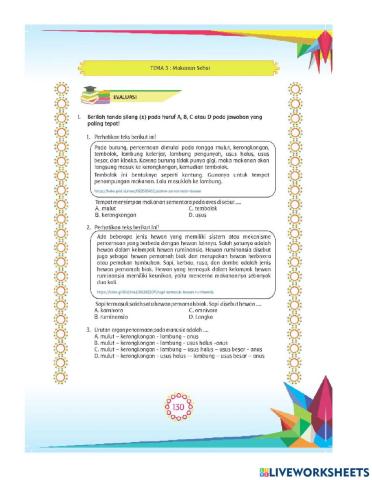 Evaluasi Tema 3 LKPD 3