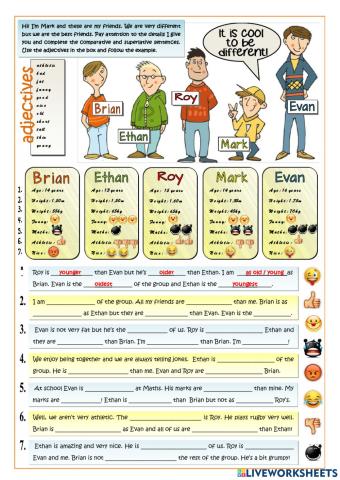 Comparison of adjective