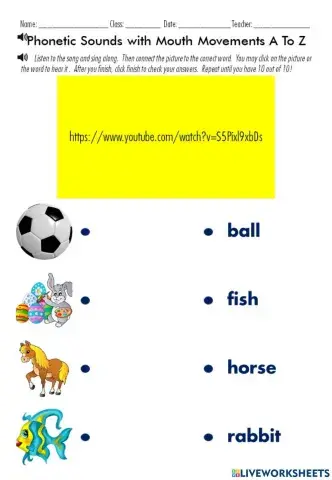 Meet the Letter F! - Phonetic Sounds with Mouth Movements A To Z