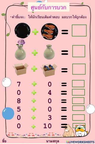 ศูนย์กับการบวก