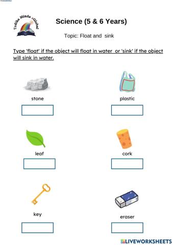 Float and sink objects
